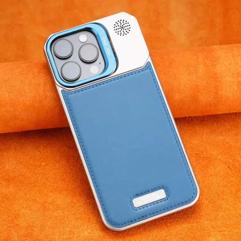 Ultra-thin frameless leather phone case - with stand and magnetic function