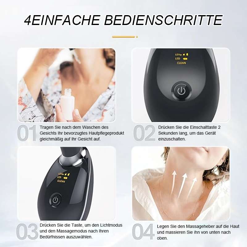 EMS RED LIGHT THERAPY FACE NECK LIFT WRINKLE REMOVER ÅTNA MASSAGER