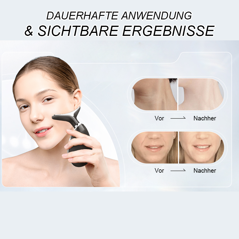 EMS RED LIGHT THERAPY FACE NECK LIFT WRINKLE REMOVER ÅTNA MASSAGER