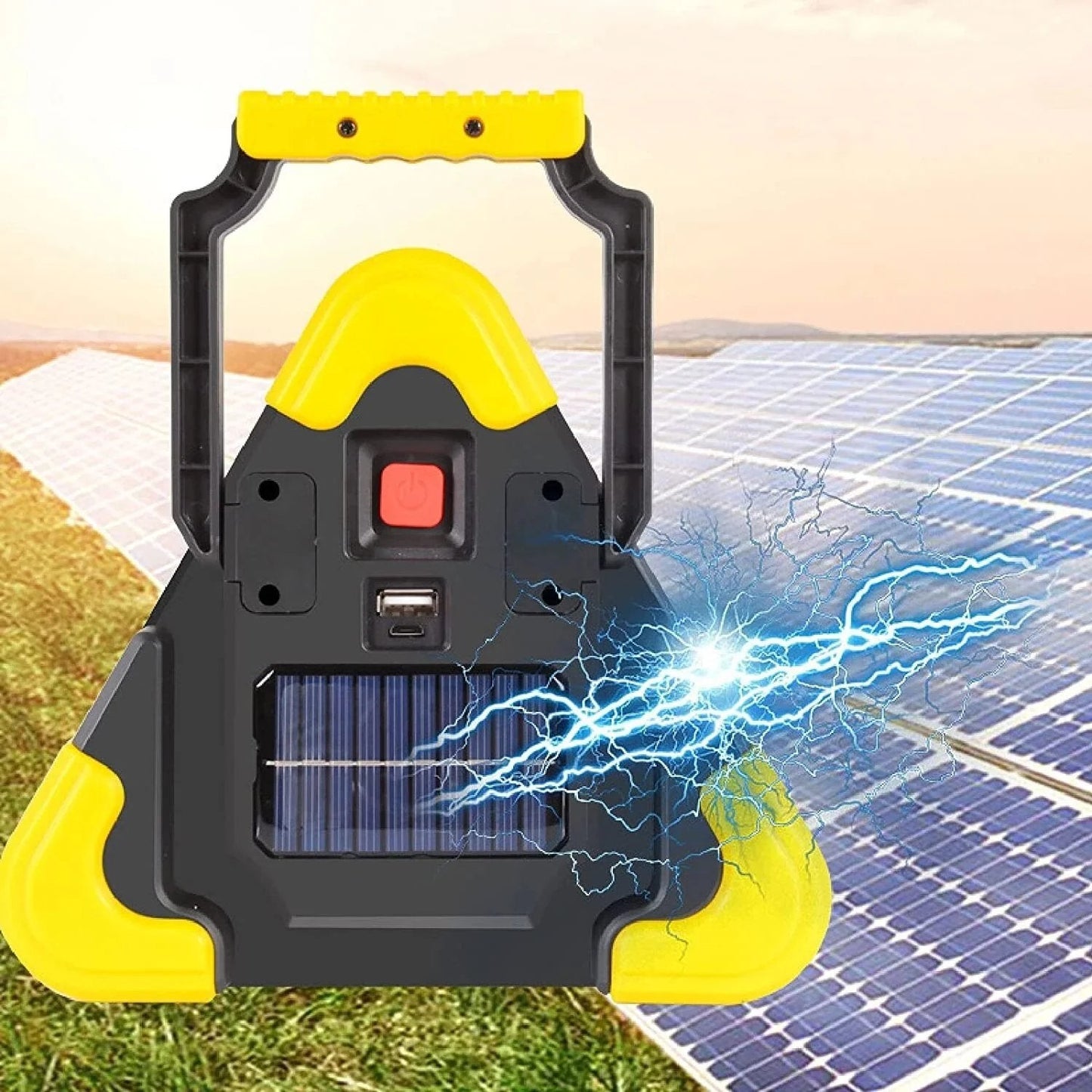 3-IN-1 Solar Emergency Triangle Warning Light