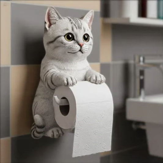 Wall toilet roll holder for cats🐾